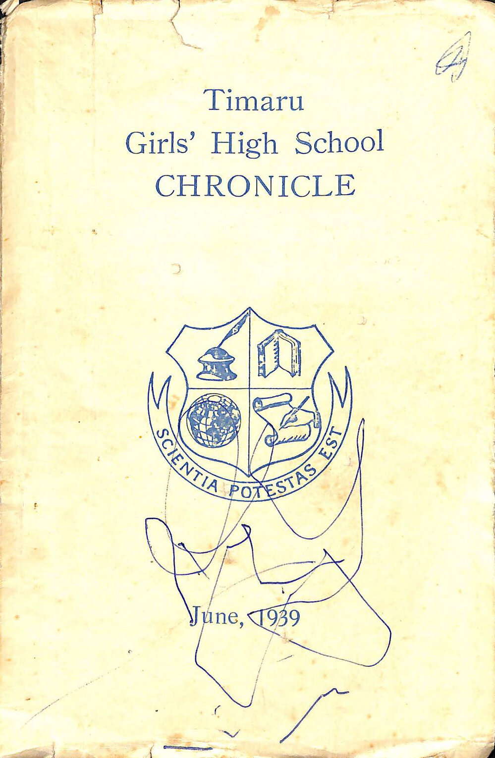Timaru Girls' High School Chronicle 1939: June 1939