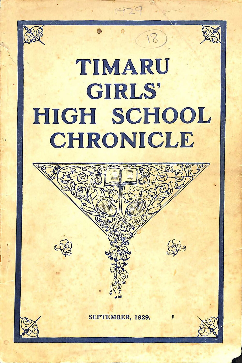 Timaru Girls' High School Chronicle 1929