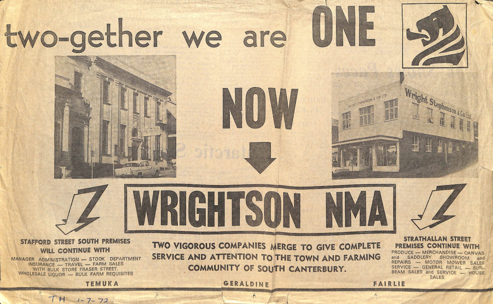 Wrightson NMA Merger