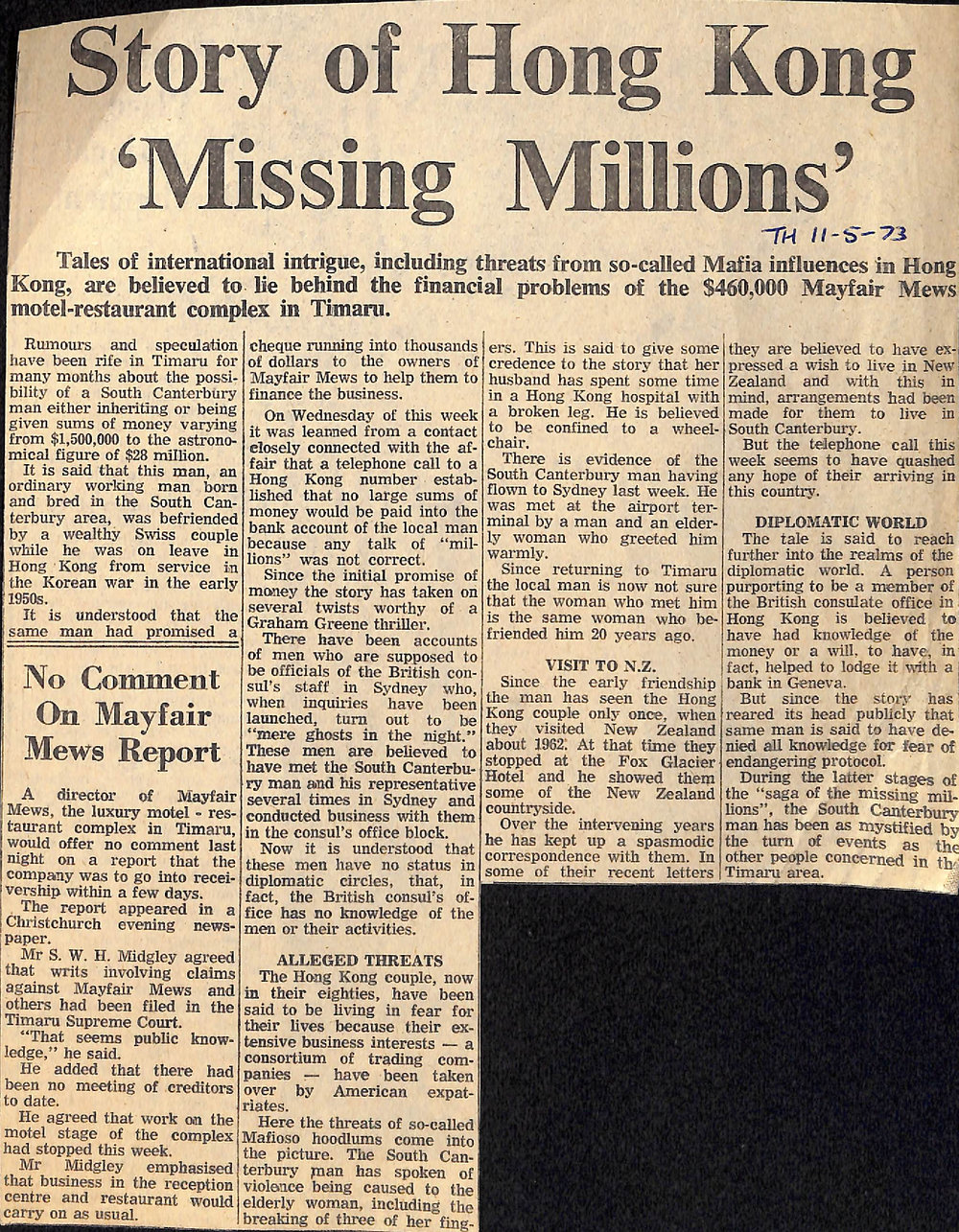 Story of Hong Kong 'Missing Millions'