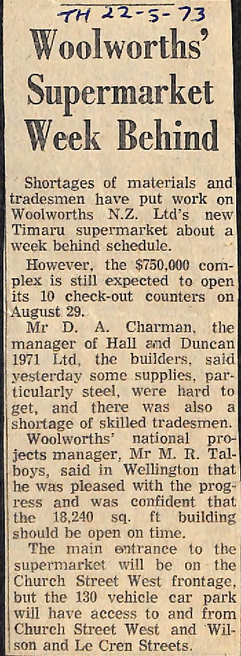Woolworths' Supermarket Week Behind