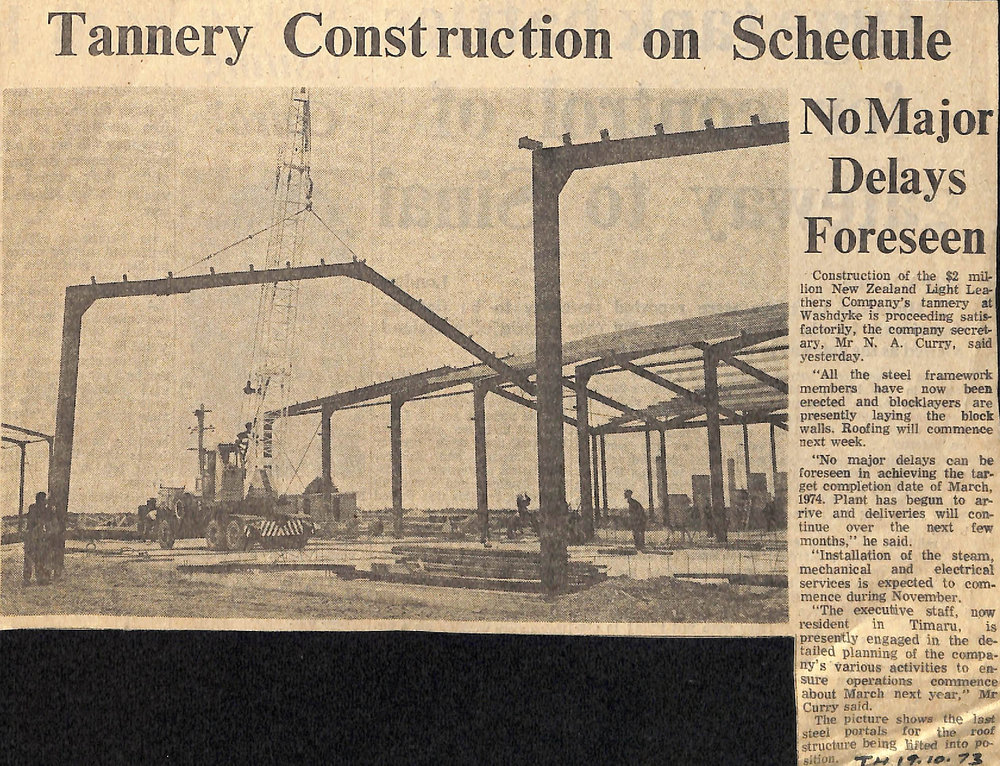 Tannery Construction On Schedule: No Major Delays Foreseen