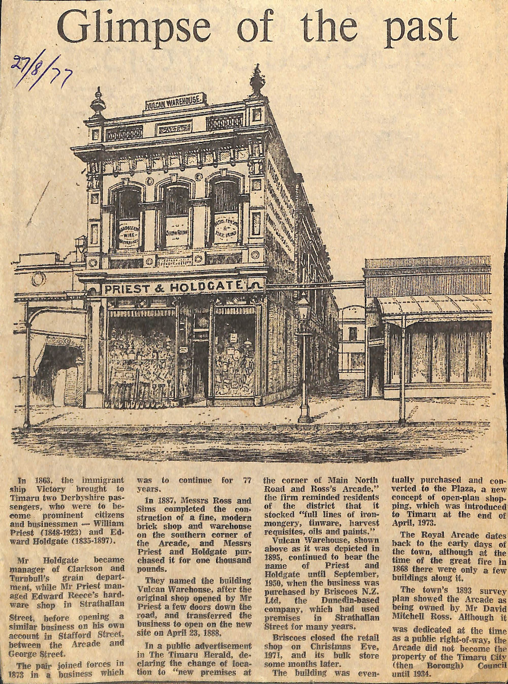 Glimpse of the past: Priest and Holdgate