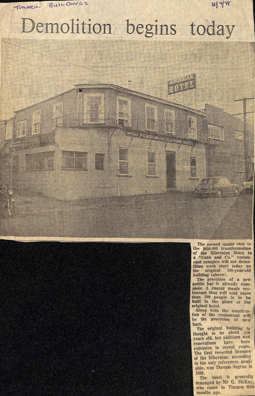 Demolition begins today