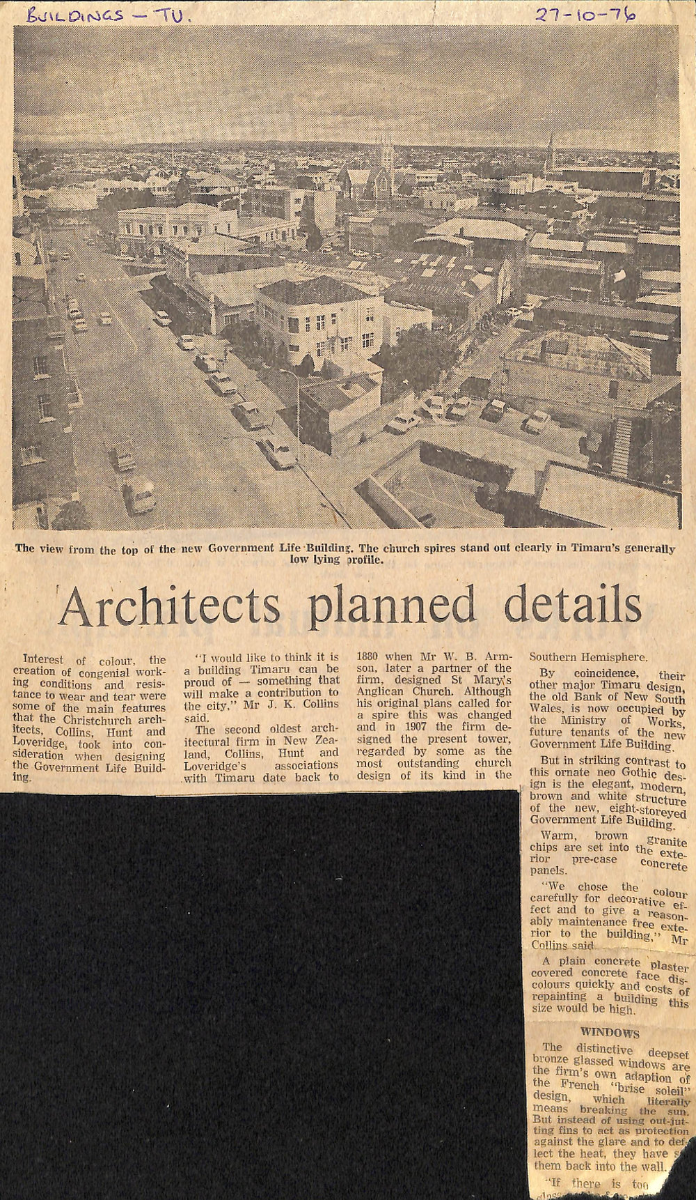 Architects planned details