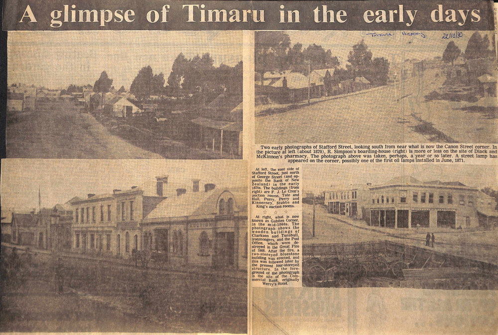 A glimpse of Timaru in the early days