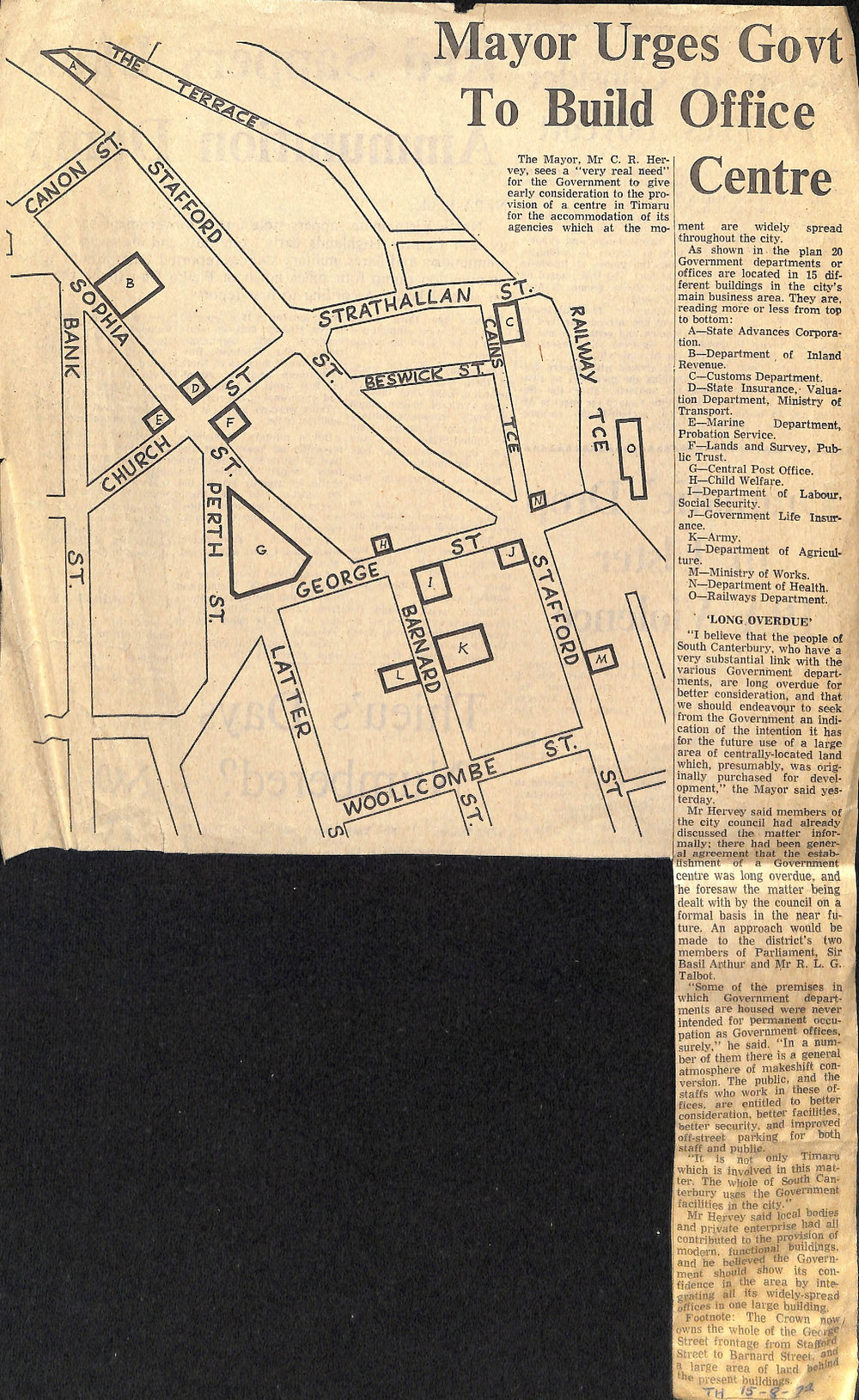 Mayor Urges Govt To Build Office Centre