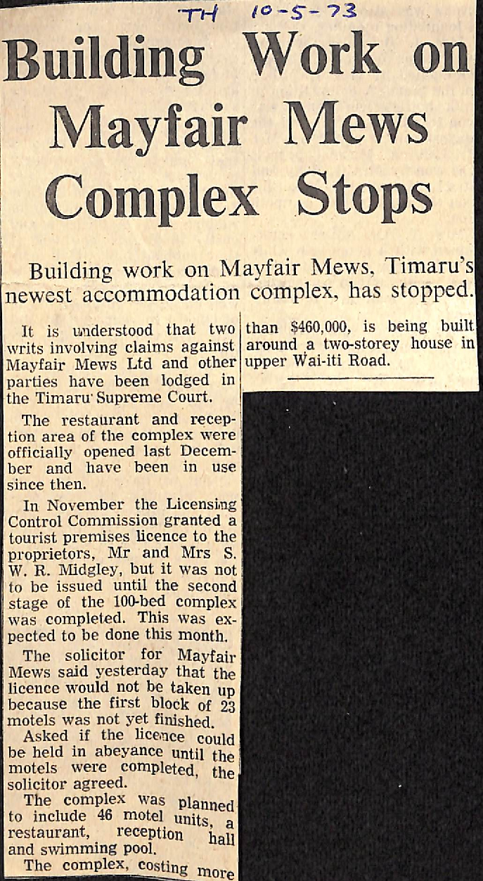 Building Work on Mayfair Mews Complex Stops