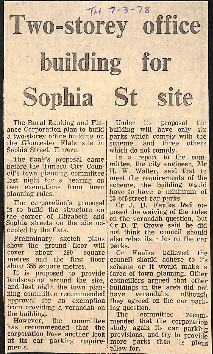 Two-storey office building for Sophia St site