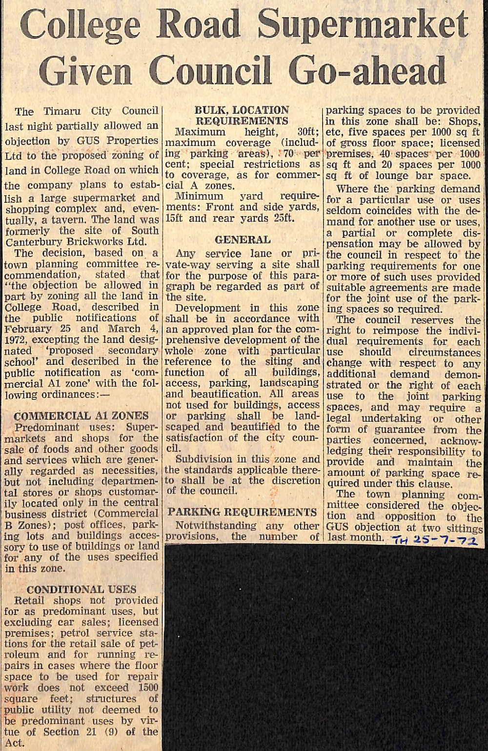 College Road Supermarket Given Council Go-ahead