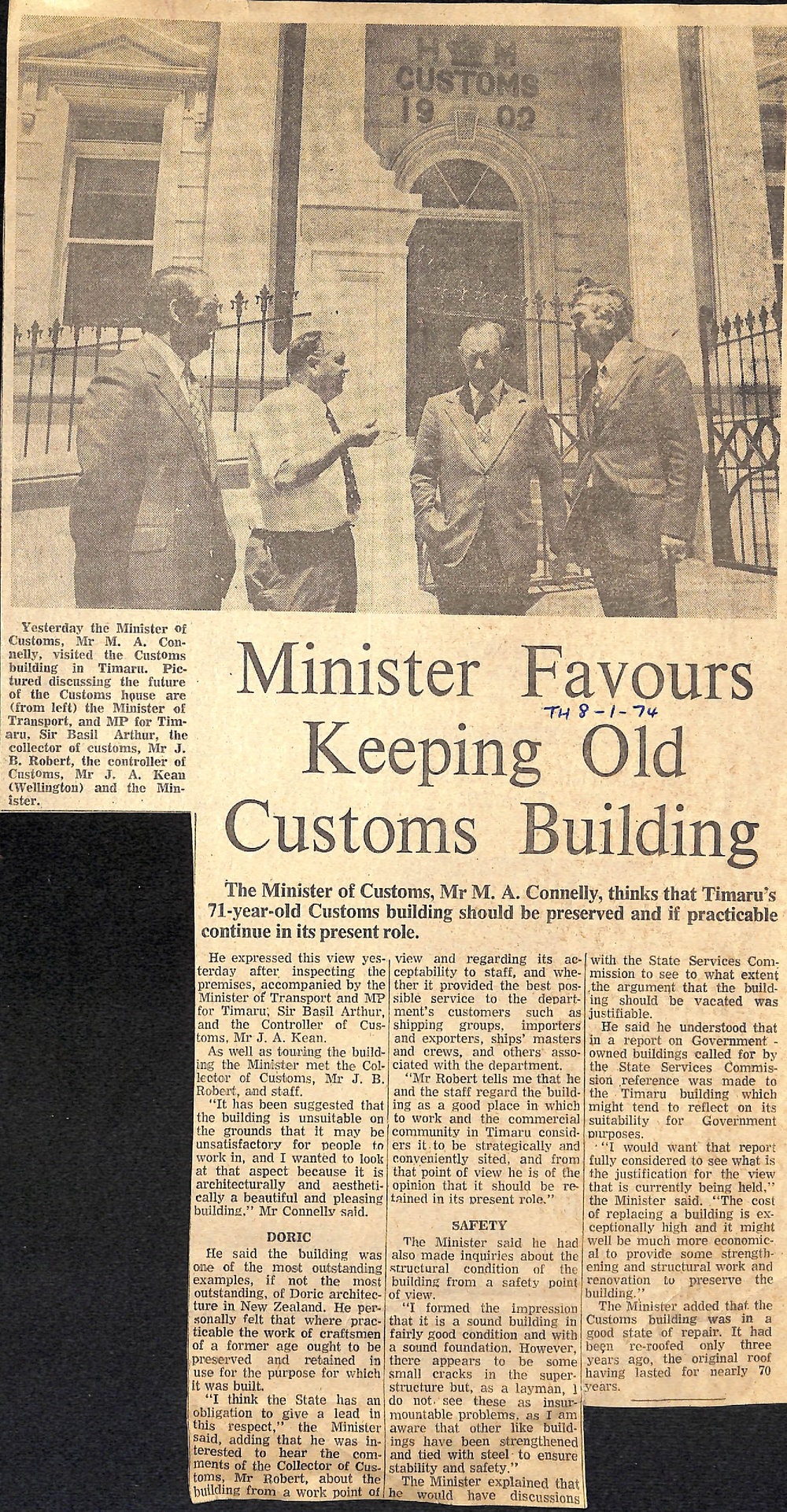 Minister Favours Keeping Old Customs Building