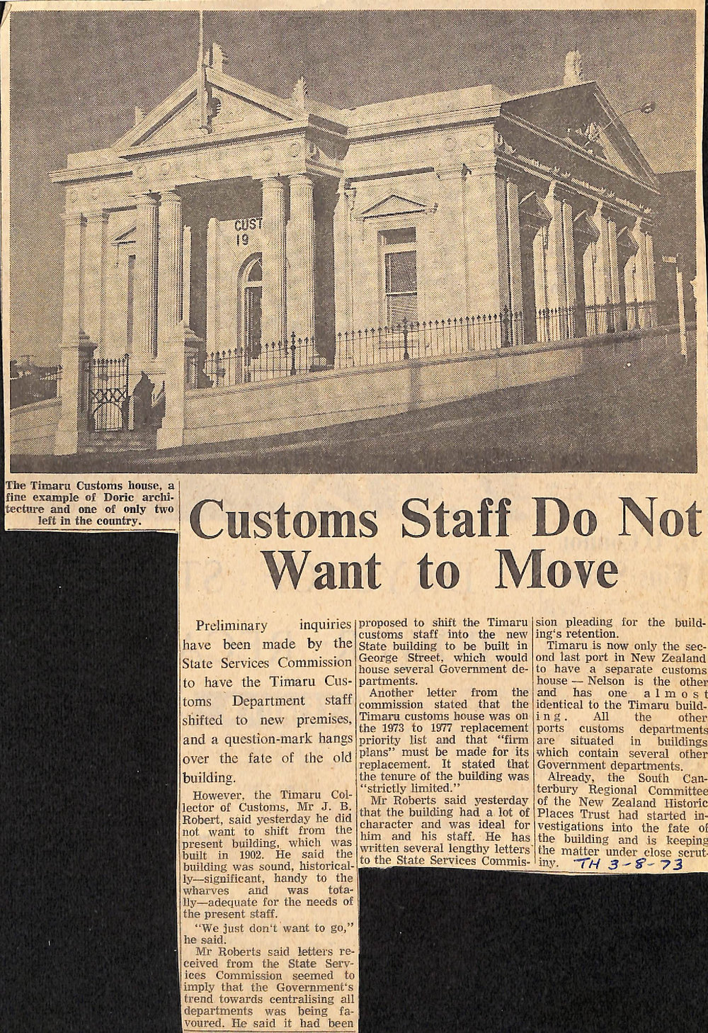 Customs Staff Do Not Want to Move