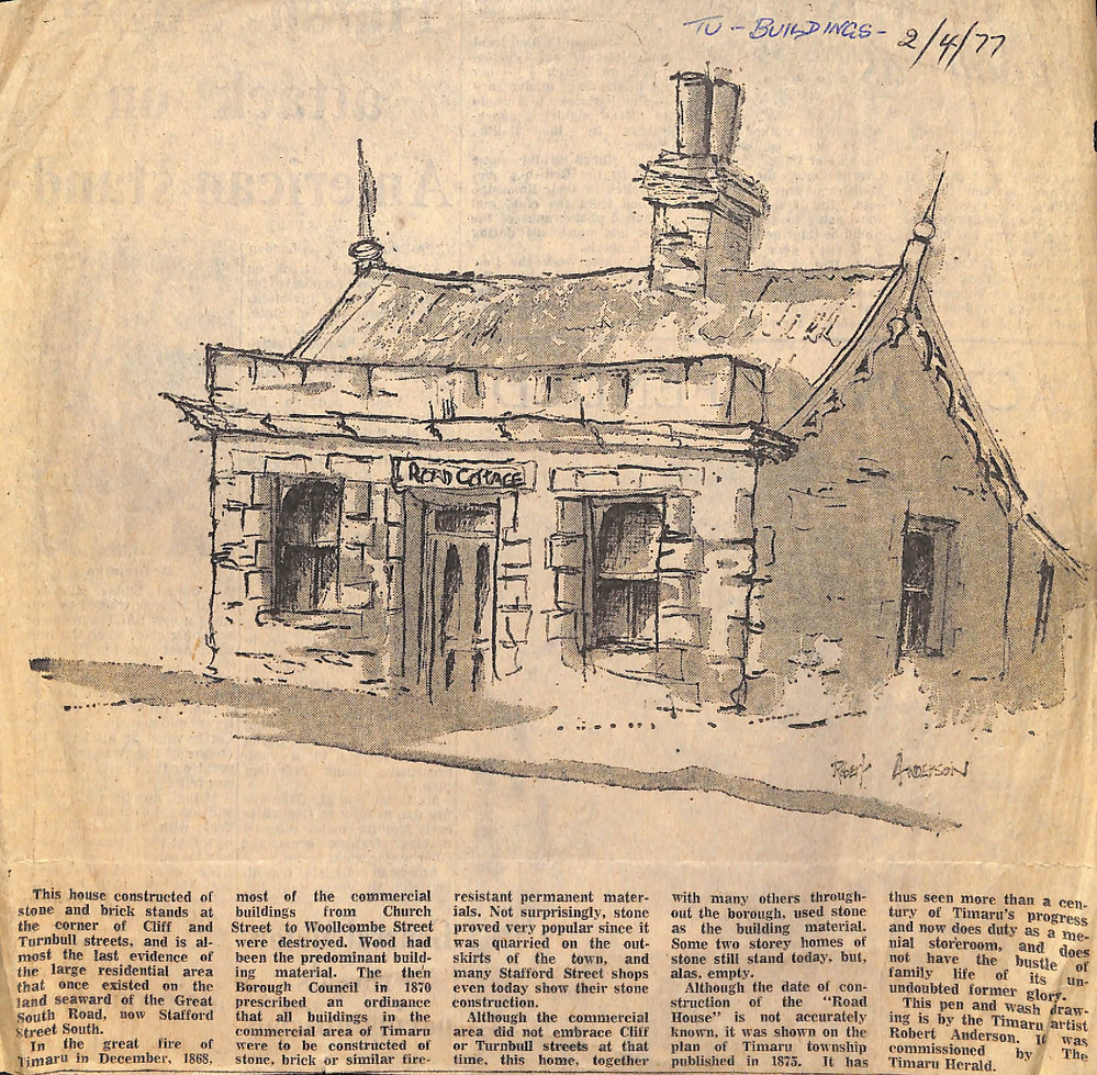 Cottage on the corner of Cliff and Turnbull Streets