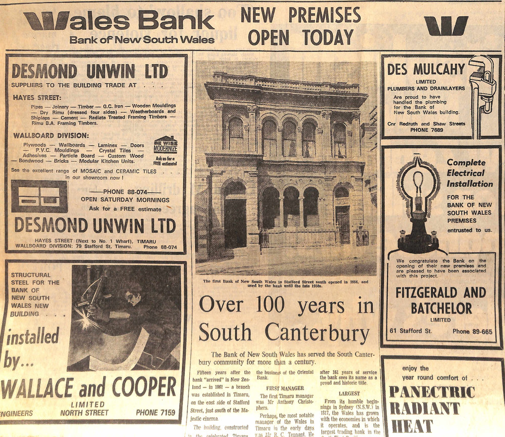 New Premises Open Today: Over 100 years in South Canterbury