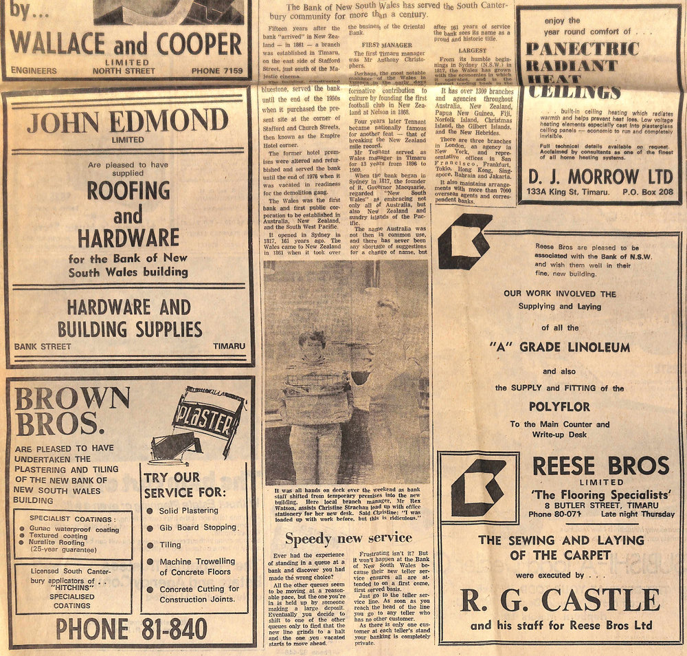 New Bank of New South Wales: Speedy new service