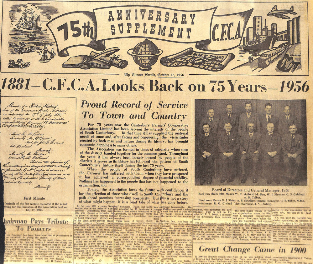 CFCA Looks Back on 75 Years 1881-1956 / Head Office Executives and Members of Staff with 25 Years Service or More