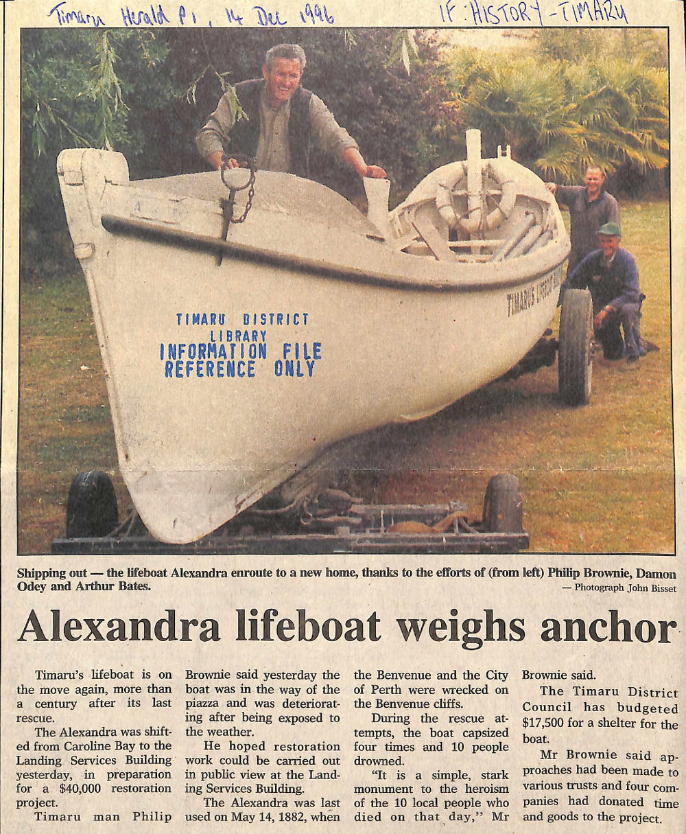 Lifeboat Alexandra enroute to a new home