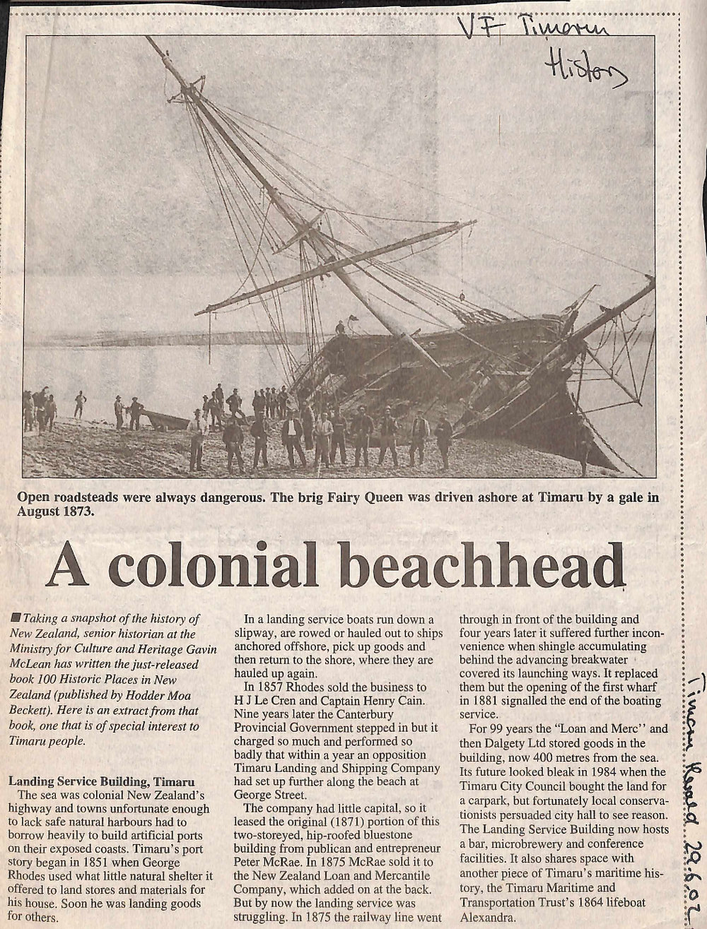 A colonial beachhead