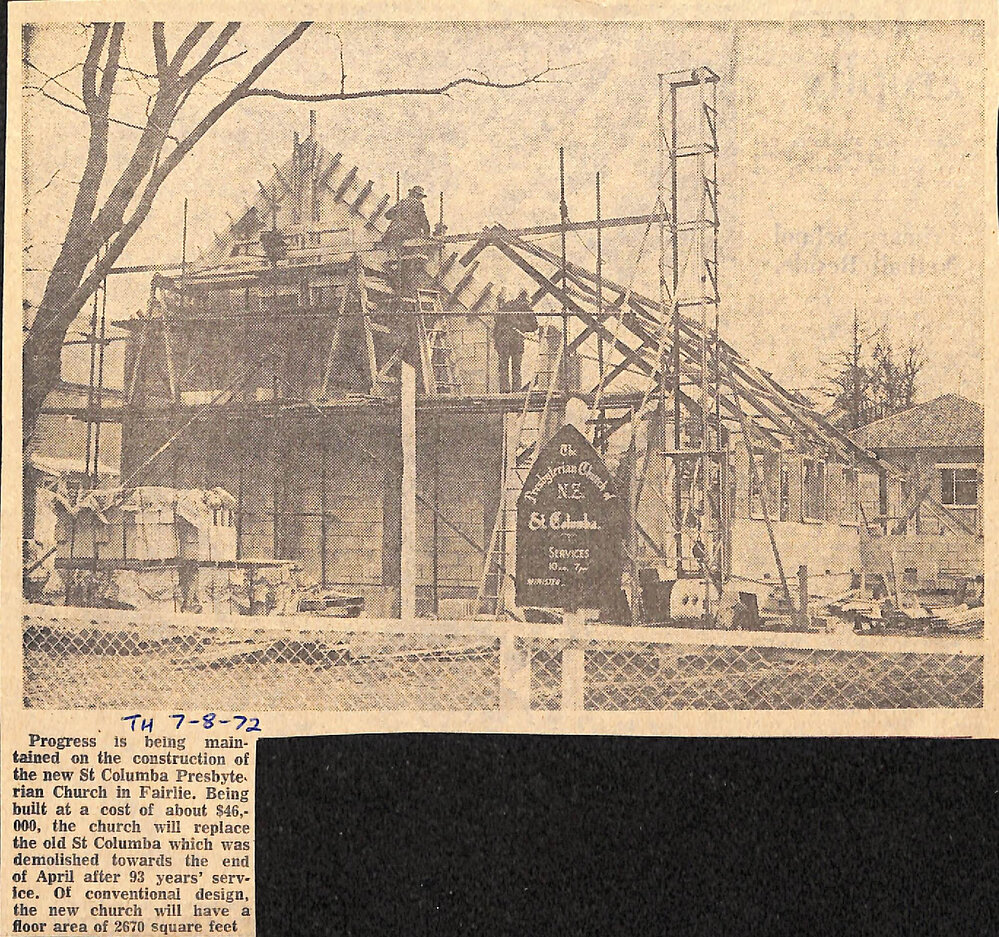 Progress on New Church