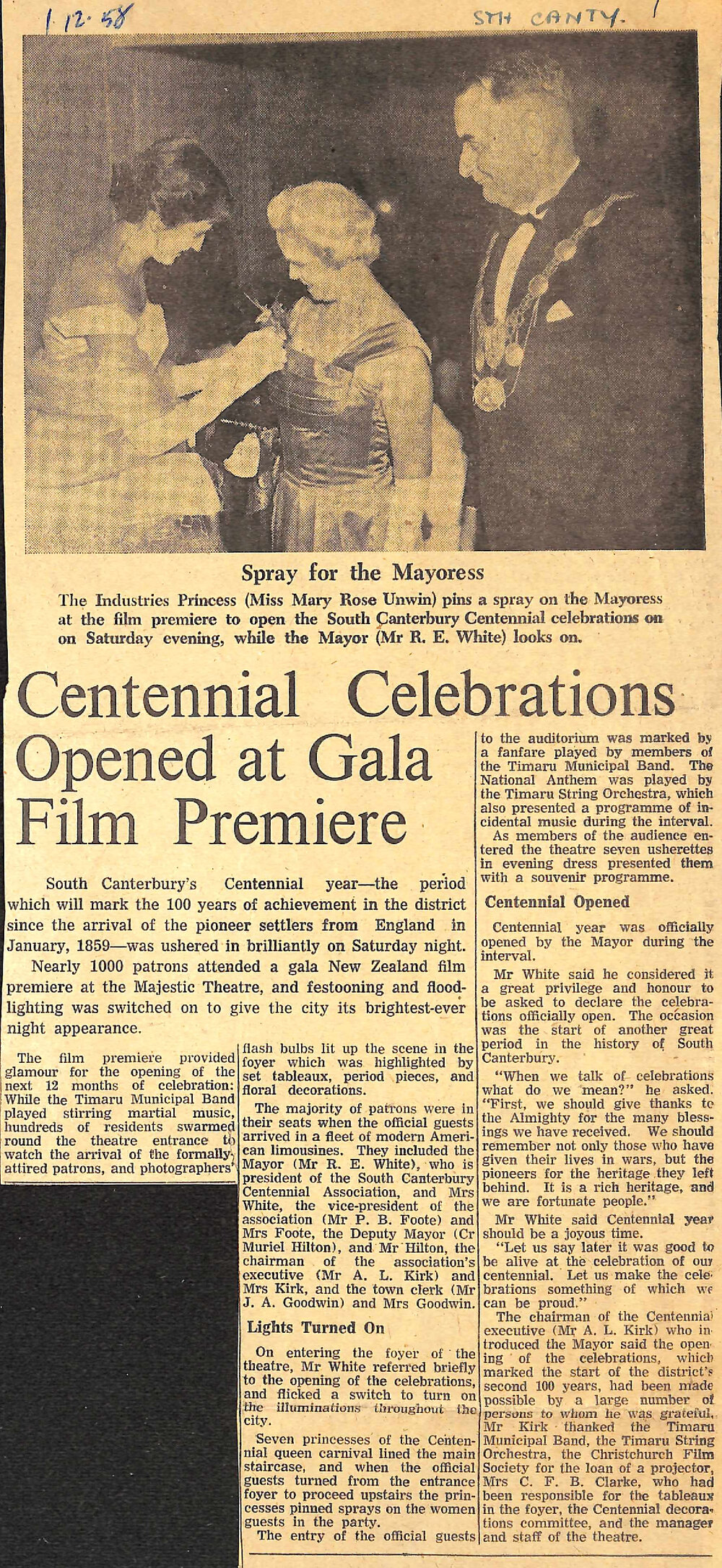 Centennial Celebrations Opened at Gala Film Premiere
