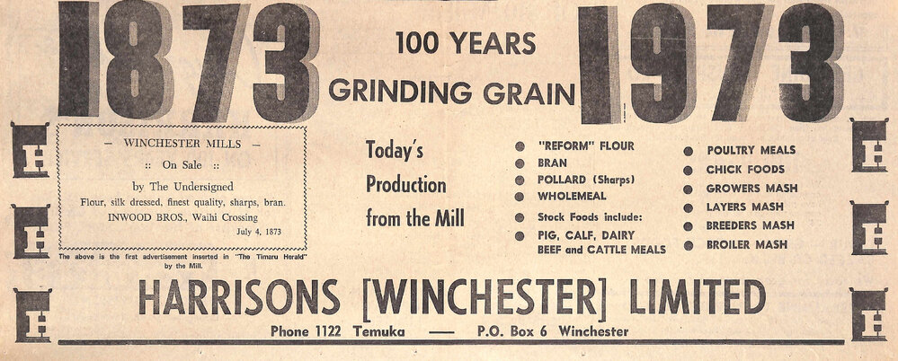 Harrisons (Winchester) advertisment