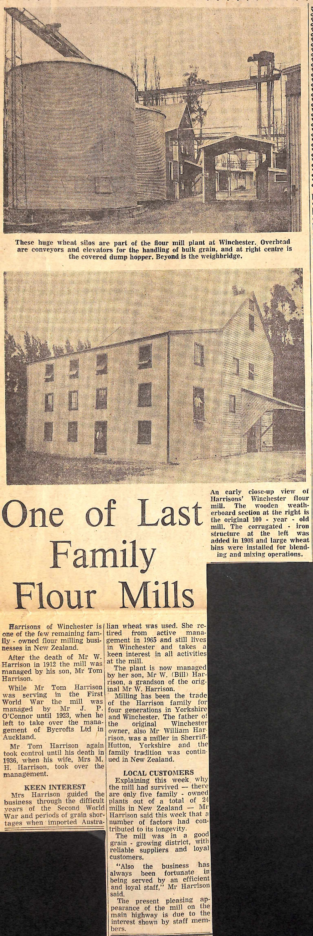 One of Last Family Flour Mills