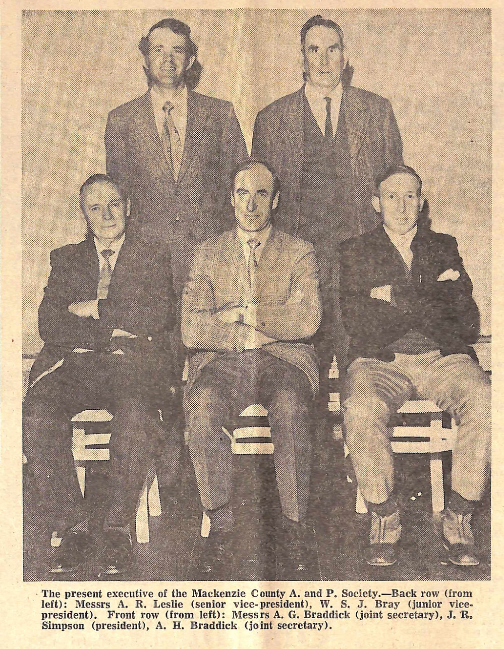 Mackenzie County A &amp; P executive