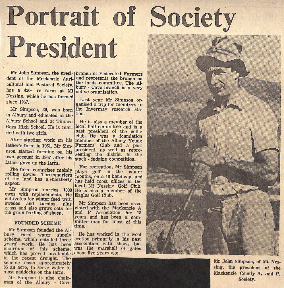 Portrait of Society President