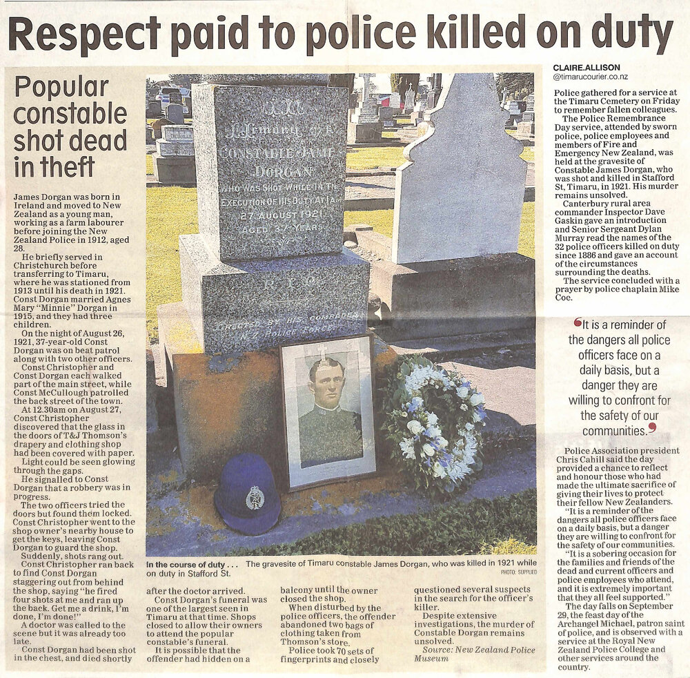 Respect paid to police killed on duty / Popular constable shot dead in theft