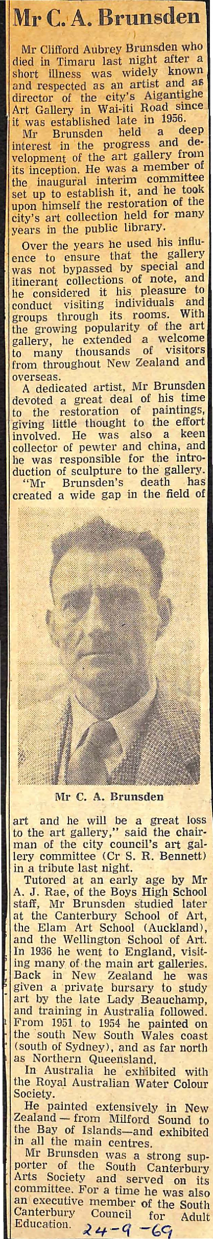 Mr C A Brunsden