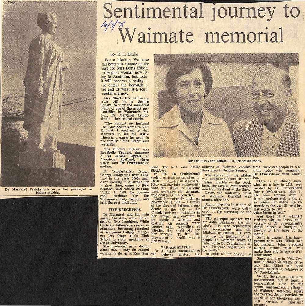 Sentimental journey to Waimate memorial