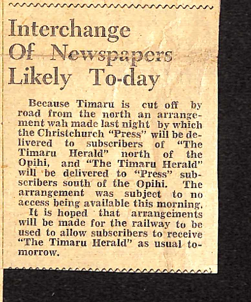 Interchange Of Newspapers Likely To-day