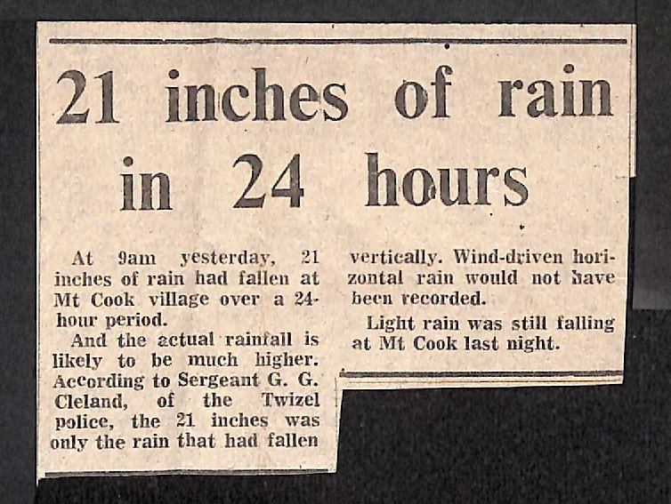 21 inches of rain in 24 hours