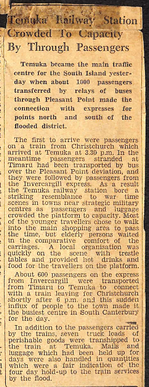 Temuka Railway Station Crowded To Capacity By Through Passengers