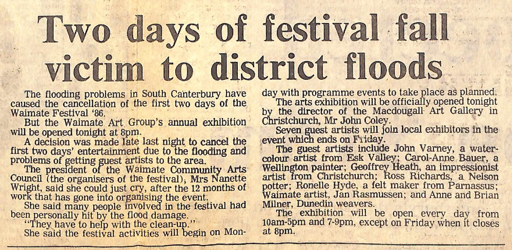 Two days of festival fall victim to district floods