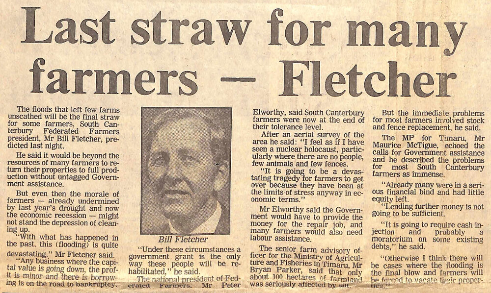 Last straw for many farmers - Fletcher