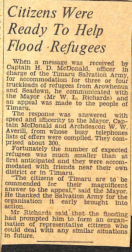 Citizens Were Ready To Help Flood Refugees