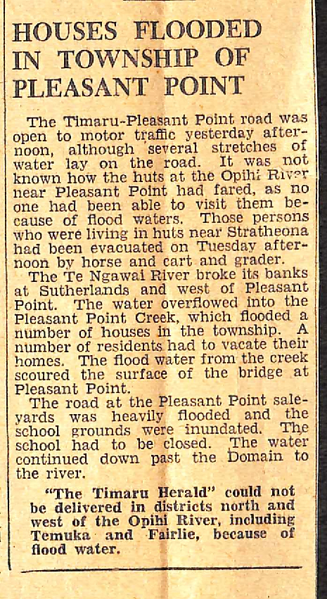 Houses Flooded In Township Of Pleasant Point