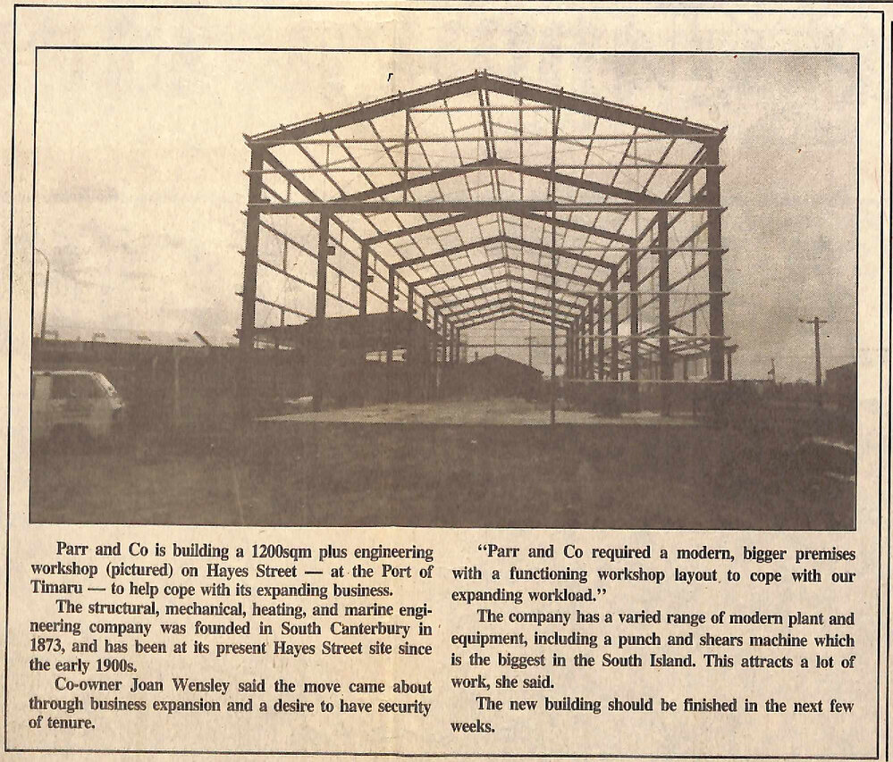 Parr and Co building at Port of Timaru
