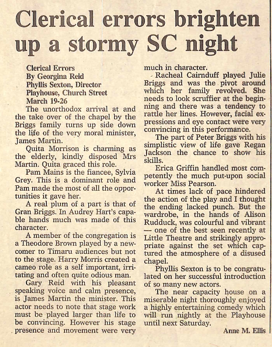 Clerical errors brighten up a stormy SC night