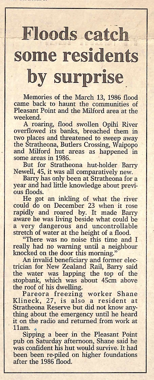 Floods catch some residents by surprise