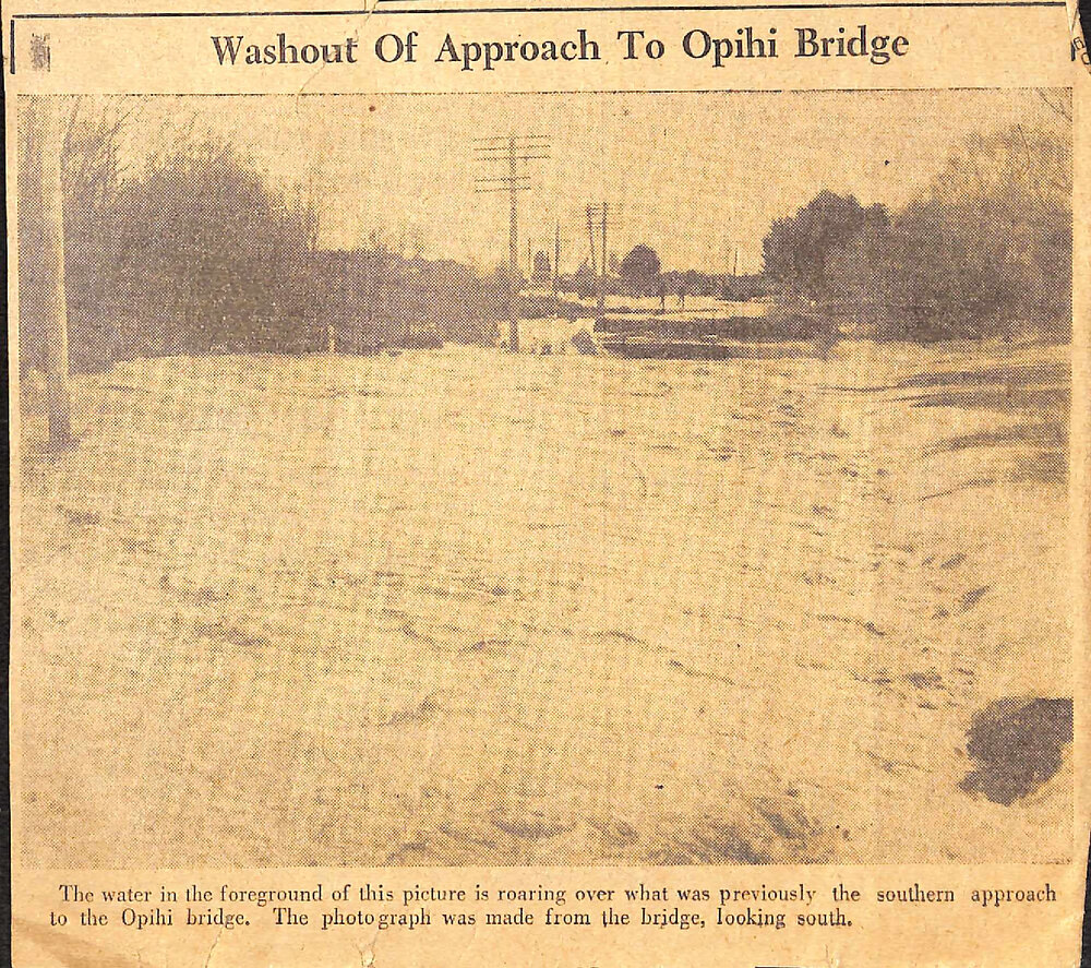 Washout of Approach To Opihi Bridge