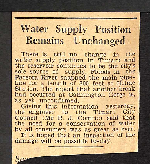 Water Supply Position Remains Unchanged