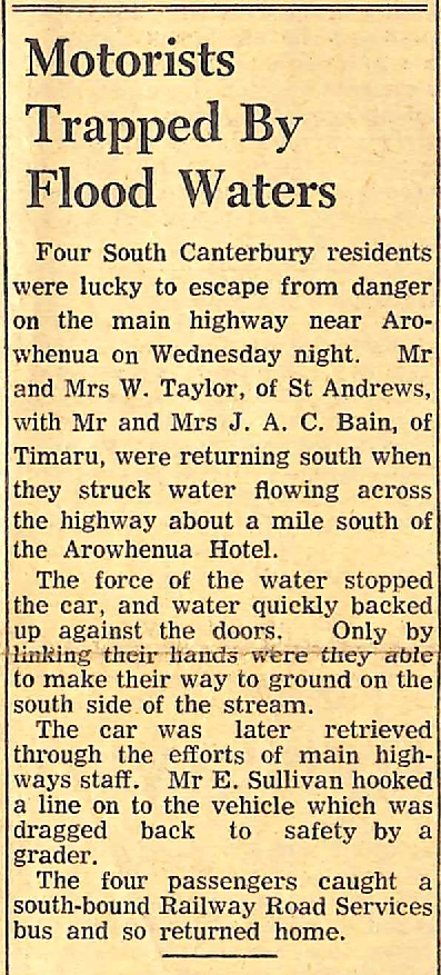 Motorists Trapped By Flood Waters