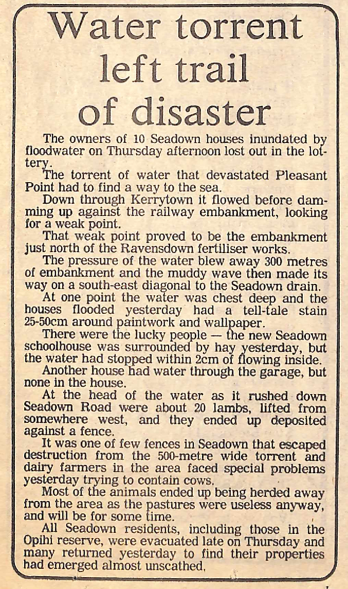 Water torrent left trail of disaster