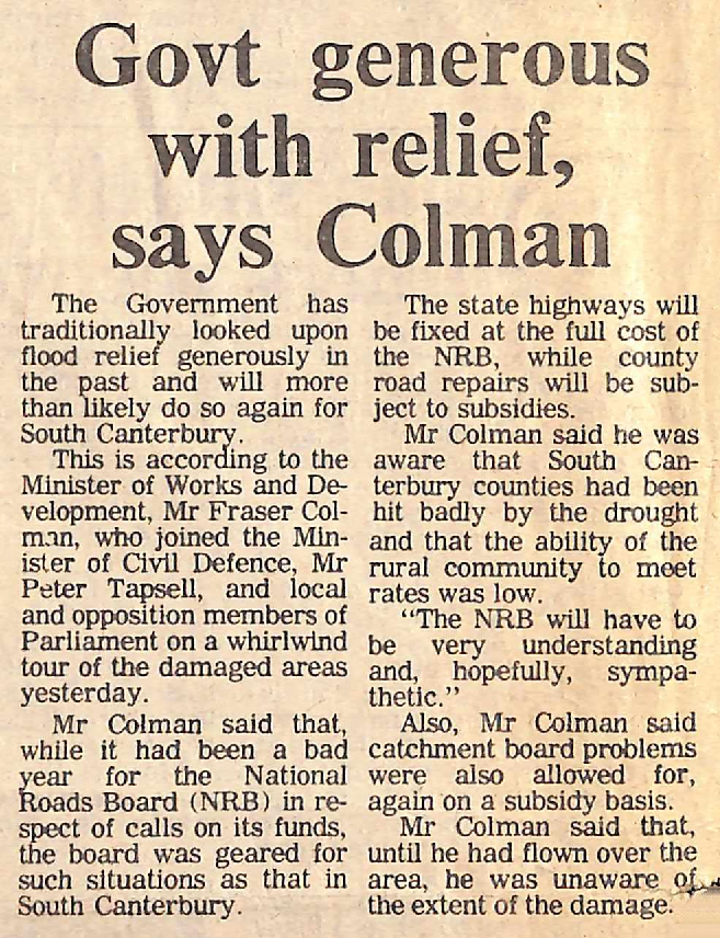 Govt generous with relief, says Colman
