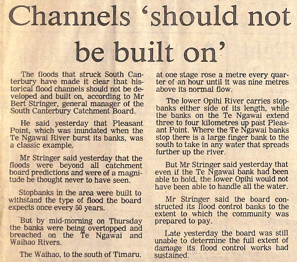 Channels 'should not be built on'