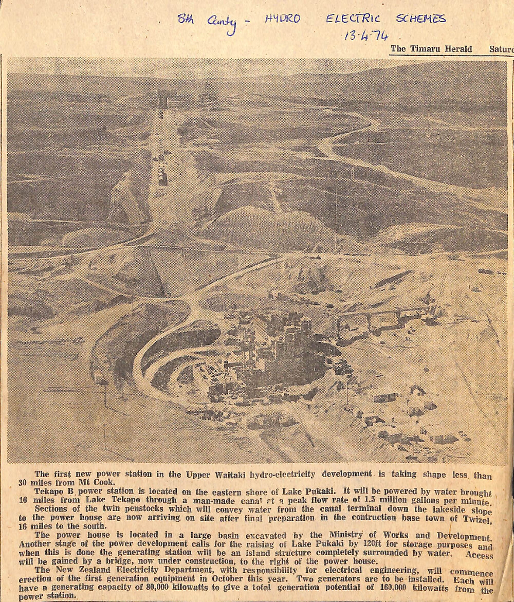 Tekapo B power station takes shape