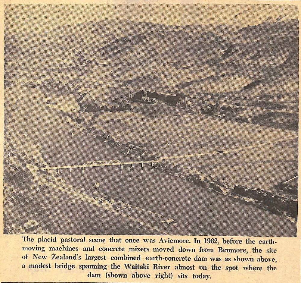 Aviemore before the dam, 1962