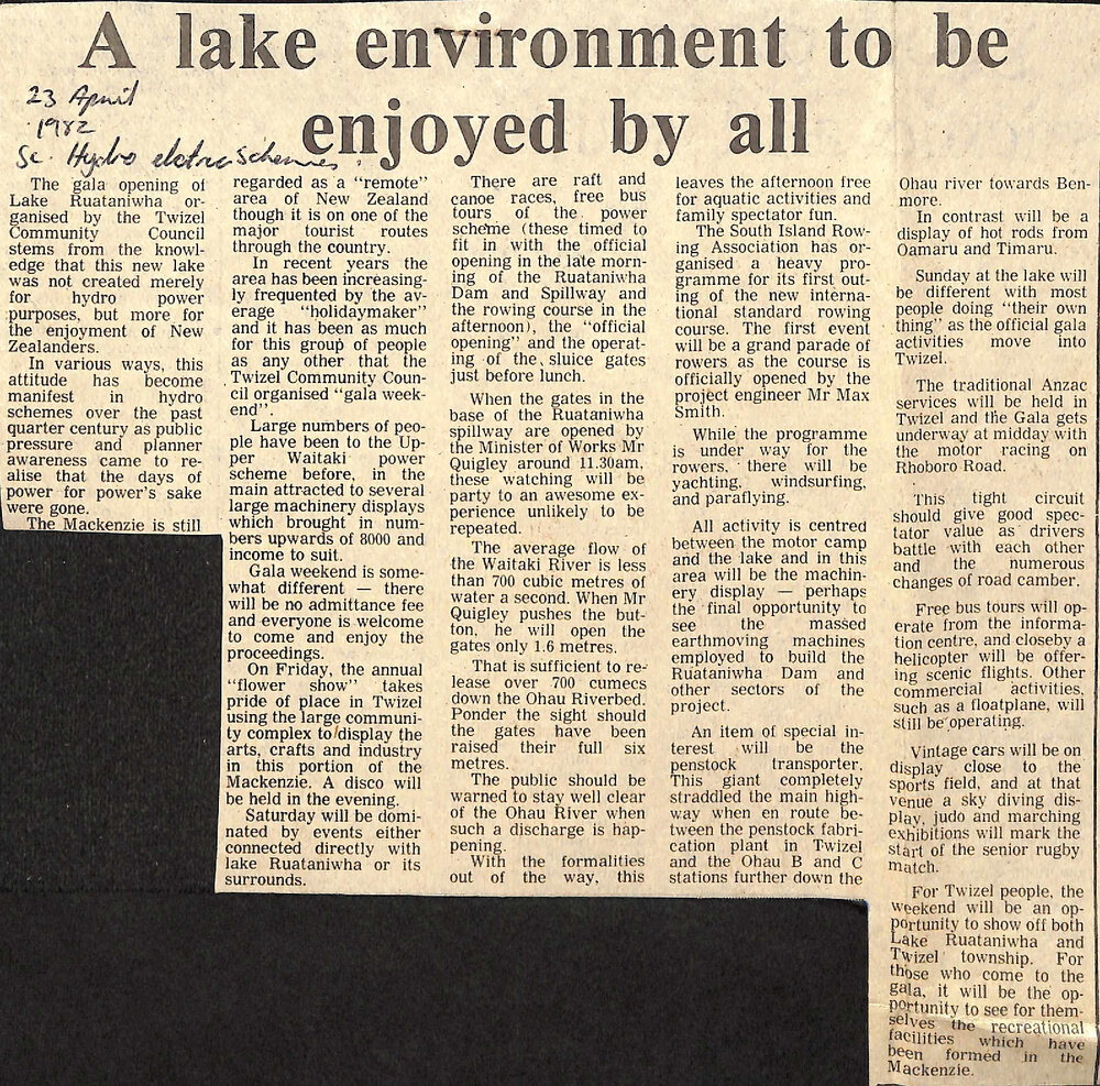 A lake environment to be enjoyed by all